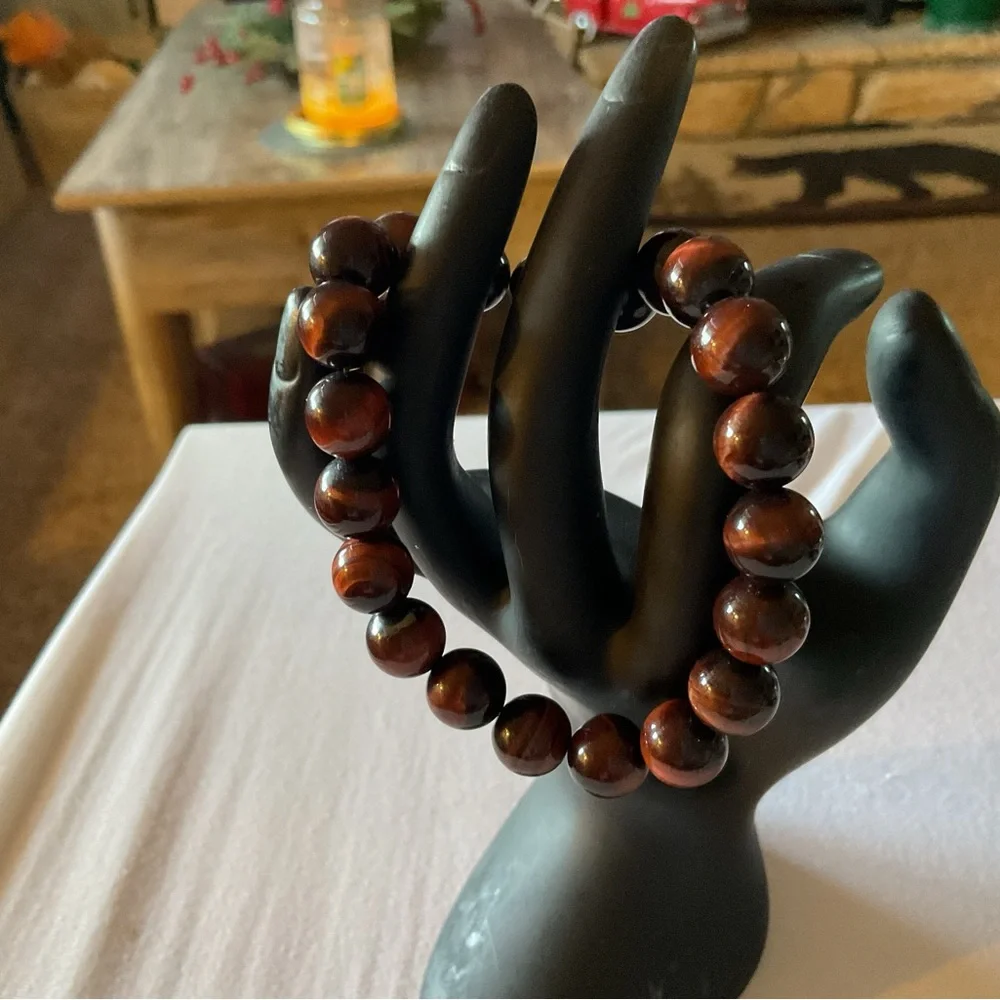 MEN’S TIGER EYE STRETCH BRACELET